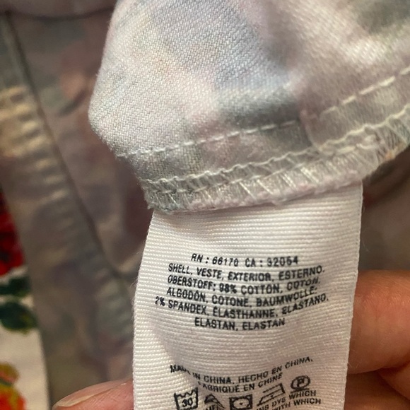 Anthropologie Maeve Floral Garden Denim Pencil Skirt Size 6 - Picture 6 of 6